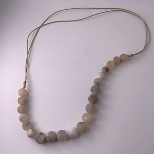 Beautiful Raw Stone Adjustable Necklace